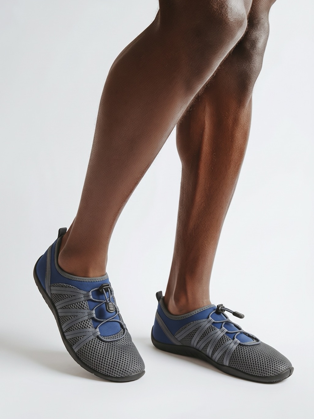 Men's Blue and Gray Water Shoes - Unbranded